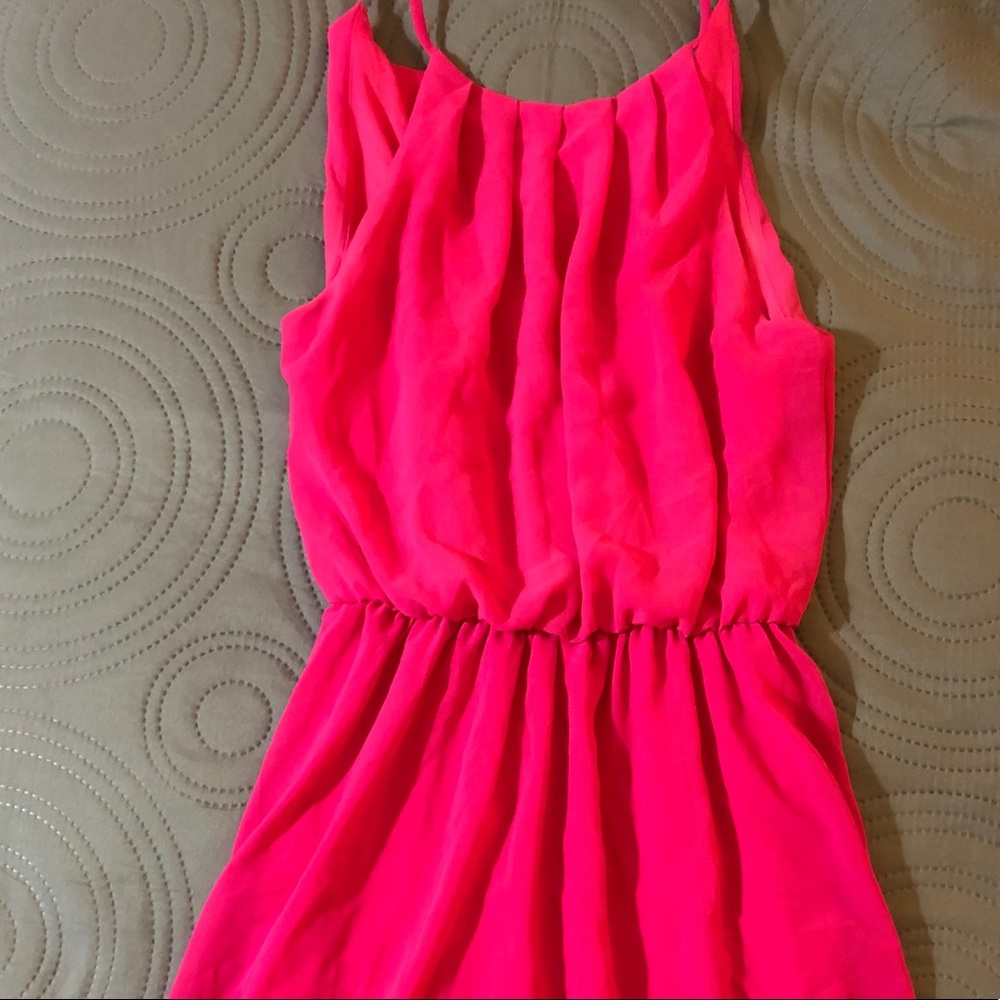 Hot pink dress